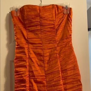 Jessica McClintock Orange Mermaid Dress